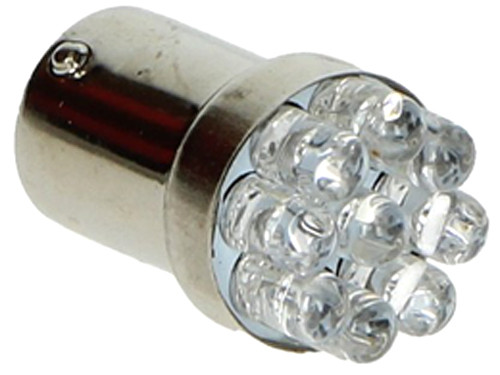 Lamp BA15S 12V Led Wit