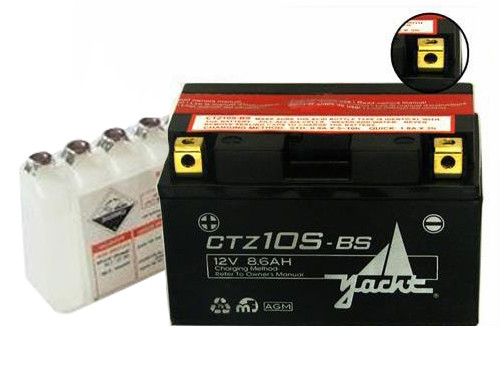 Yacht Accu CTZ10S-BS + Zuurpakket
