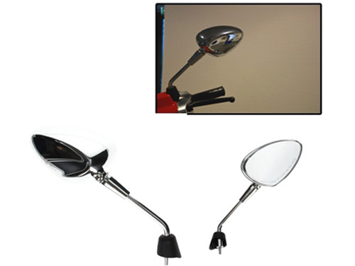 Spiegel Set Origineel Model Kort Chroom Vespa Sprint