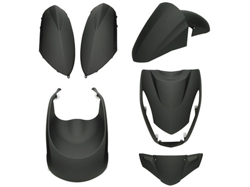 Plaatwerk Set 6-Delig Mat Zwart Peugeot Kisbee 4T