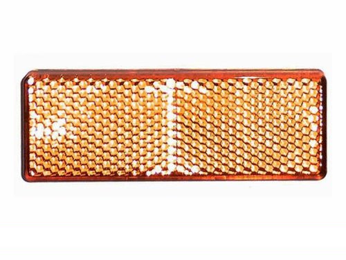 Zijreflektor Rechthoek Plak CE 85.5x31.5mm Oranje