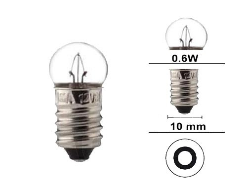 Lamp E10 6V 0.6W