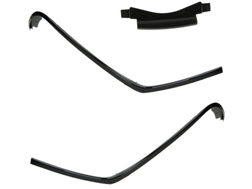 Sierstrip Set Beenschild 3-Delig Glans Zwart Vespa Primavera/Sprint