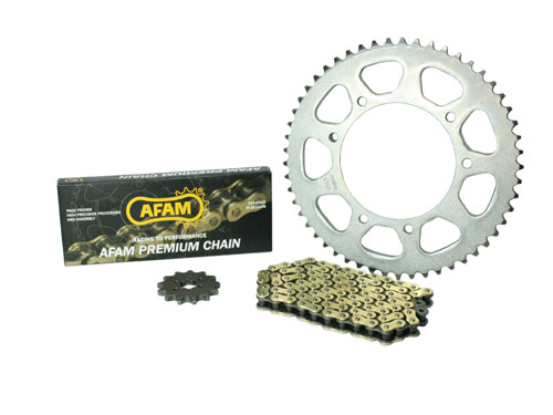 Afam Tandwielen + Ketting Set Gold Edition 13/53 Derbi Senda DRD/X-Treme/X-Race 2000-2013
