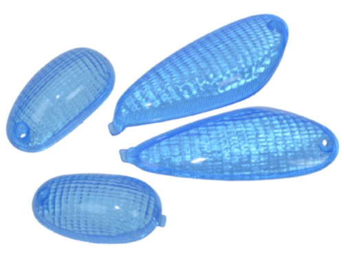 Glas Set Knipperlicht Blauw Piaggio NRG MC2