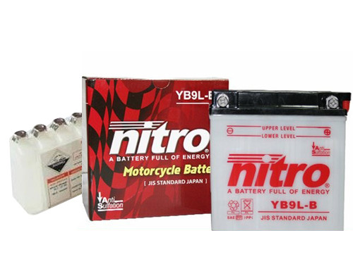 Nitro Accu NB9L-B (YB9L-B) + Zuurpakket