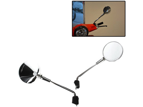 Spiegel Set Origineel Model Lang Chroom Vespa Primavera