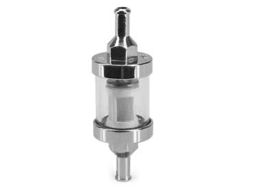 Benzinefilter Rond Chroom 6mm Demontabel Universeel