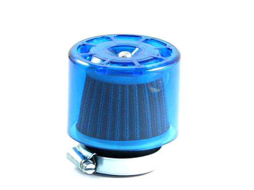 Powerfilter 38mm Recht Doorzichtig Blauw