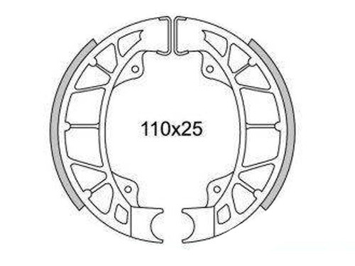 Newfren Remsegment Set Type GF0261 Gilera Runner / Piaggio Zip 2000 / Vespa ET2/ET4/LX/LXV