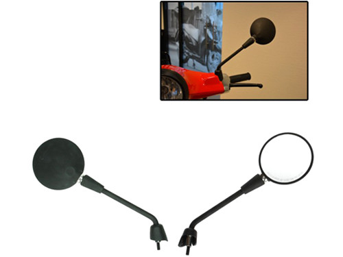 Spiegel Set Origineel Model Lang Mat Zwart Vespa Primavera