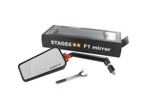 Stage 6 Spiegel F1 Links M8 Zwart Universeel