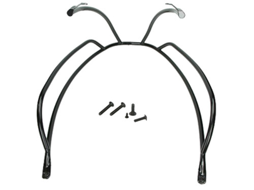 Sierbeugel Set + Bevestiging Set Zijscherm Glans Zwart Vespa Primavera/Sprint