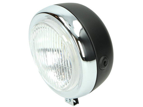 Koplamp Rond Zwart Puch Maxi
