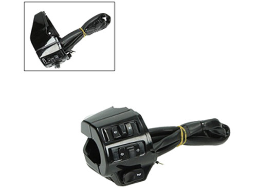 Stuurschakelaar + Draadboom Links Zwart Glans Vespa Primavera/Sprint