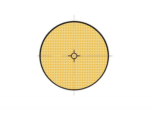 Reflector Rond Oranje 55mm Sticker