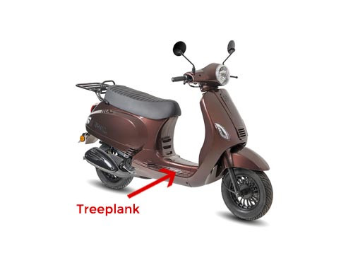 Treeplank Bruin AGM VX50/VX50S