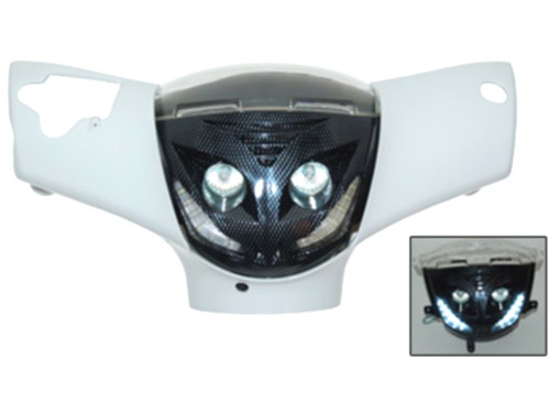 Koplamp + Ledverlichting Carbon Zip 2000