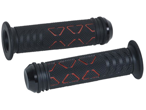 Handvat Set Exclusive + Bar End Zwart/Rood
