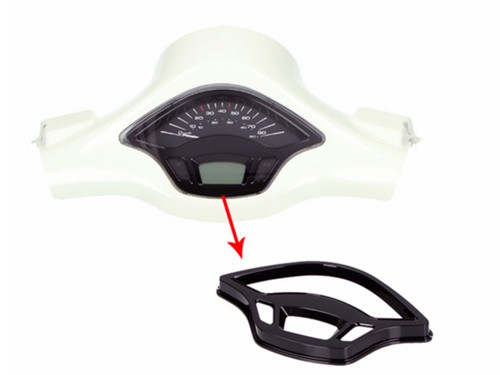 Tellerrand Glans Zwart Vespa Sprint