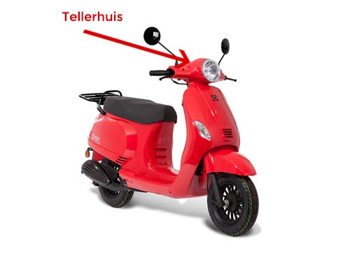 Tellerhuis Rond Rood AGM VX50