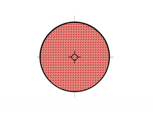Reflector Rond Rood 55mm Sticker