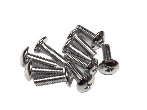 Bout Set M6x20 14mm Kruiskop Chroom 10-Delig