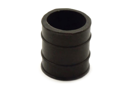 Rubber Uitlaat Nademper Kort 30mm Zwart