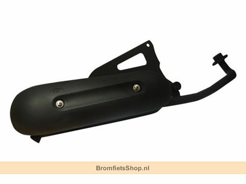 Uitlaat Standaard Model Zwart Minarelli 4T