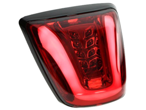 Achterlicht Led Tube Glans Zwart/Rood Vespa Primavera/Sprint