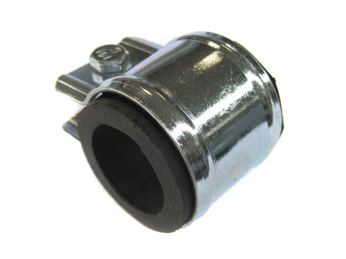 Klem Uitlaat Bocht 28mm (Met Rubber) Sachs Universeel