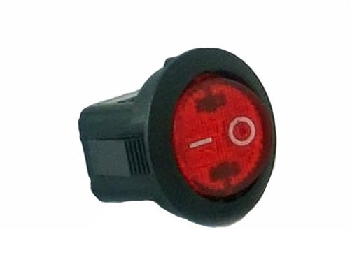 Schakelaar Rond 20mm Rood Universeel