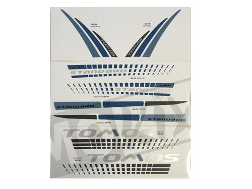 Sticker Set Blauw/Grijs Tomos Standard