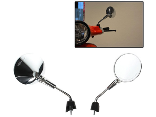 Spiegel Set Origineel Model Kort Chroom Vespa Primavera