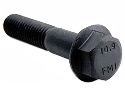 Flensbout Zeskant SW8 M6x45 Zwart