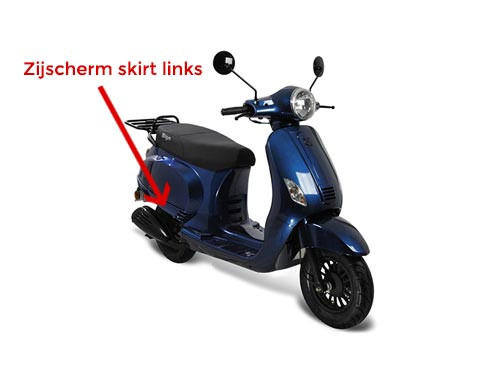 Zijscherm Skirt Links Donker Blauw AGM VX50/VX50S