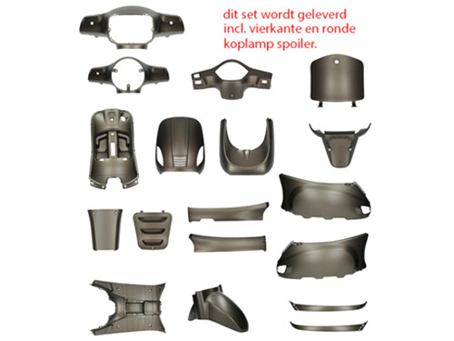 Plaatwerk Set 17-Delig Mat Antraciet China LX