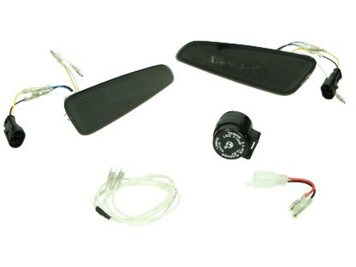 Power One Knipperlicht Set Voor Matrix + Dagrijverlichting Led Smoke Vespa Primavera/Sprint