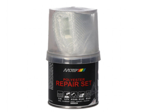 Motip Polyester Reparatie Set Spuitbus 250g