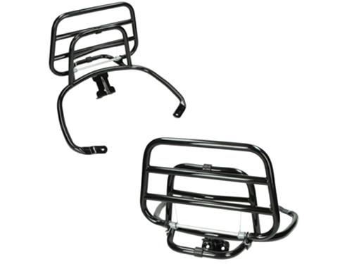 Achterdrager Opklapbaar Glans Zwart (Originele kwaliteit) Vespa Primavera/Sprint