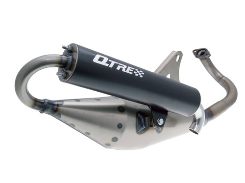Tecnigas Q-Tre Uitlaat Blank + Demper Zwart Piaggio 2T