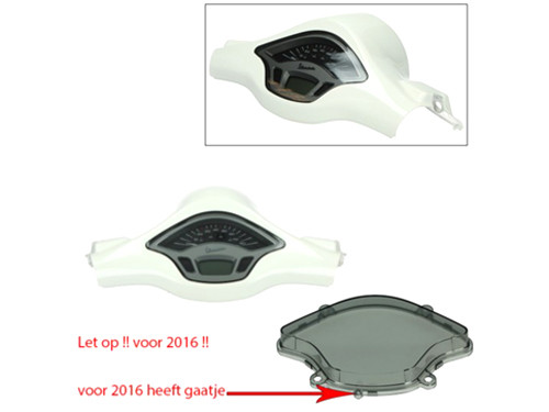 Tellerglas Smoke Vespa Primavera/Sprint <2016