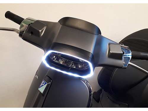 Koplamprand Led EVO-1 Mat Zwart Vespa Sprint