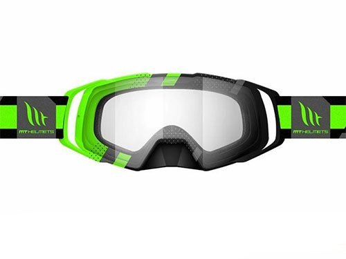 MT MX Evo Crossbril Fluor Groen