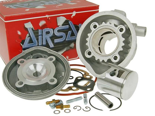 Airsal Sport Cilinder Kit 47.60mm 69,7cc Pen 10mm LC Minarelli Horizontaal