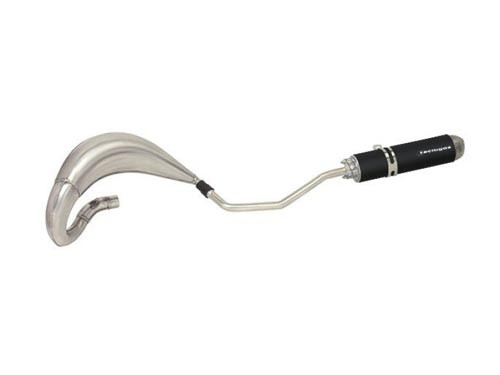 Tecnigas E-Nox Steel Uitlaat Blank + Demper Zwart HM CRE 50