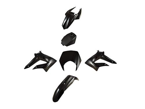 Plaatwerk Set 6-Delig Zwart Derbi Senda DRD Racing 2011>