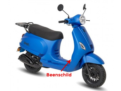 Beenschild Mat Blauw AGM VX50/VX50S