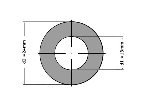 Sluitring DIN 125A M12 Verzinkt
