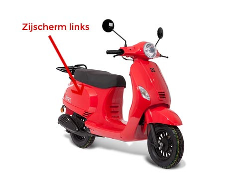 Zijscherm Links Rood AGM VX50/VX50S
